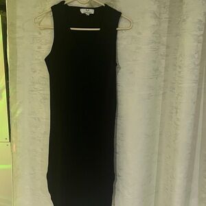 Magaschoni Black Midi wool Dress size L